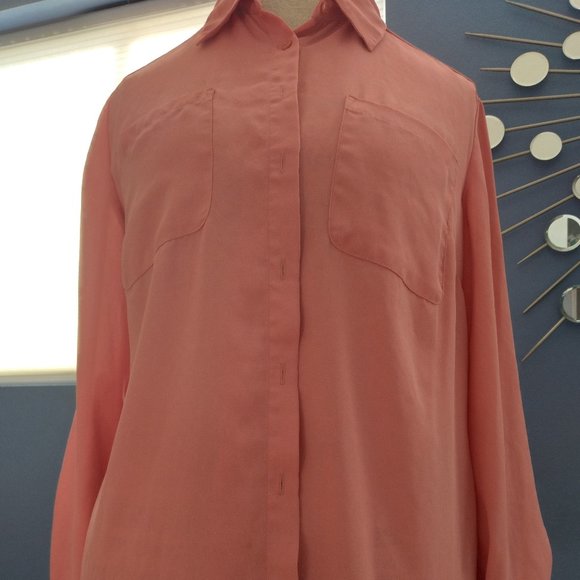 Style & Co long sleeve button up top - Picture 1 of 6